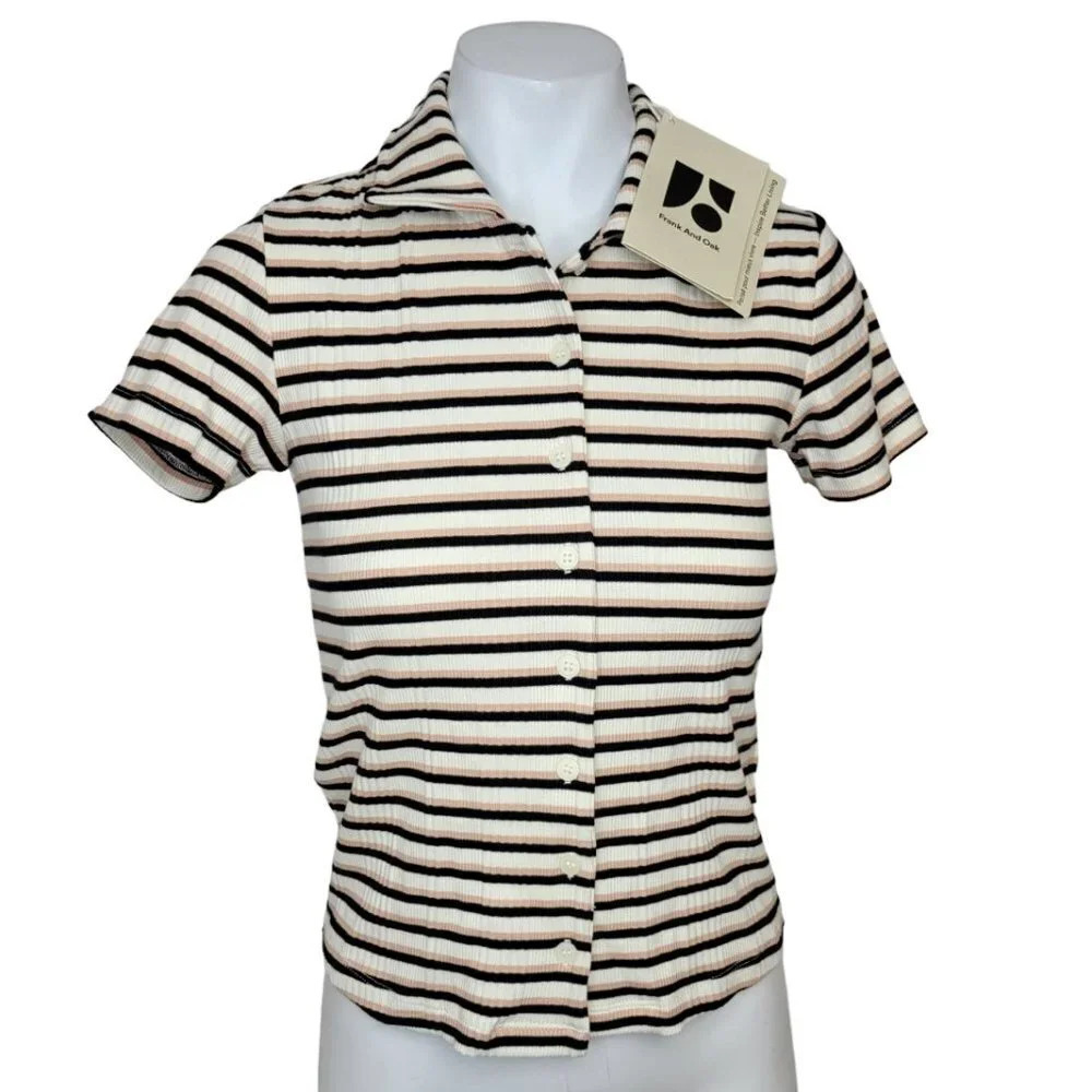 Frank & Oak  The Button Up T-Shirt Size XXS